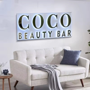 Signalétique LED professionnelle à effet halo rétroéclairé, lettres 3D en acier inoxydable pour les bâtiments gouvernementaux et les murs d'institutions - Product Image 2