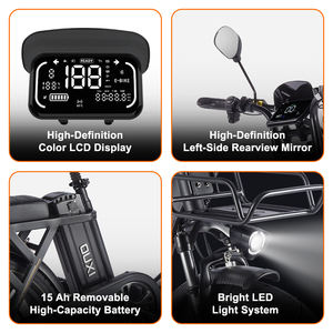 OUXI, Almacén en la UE, Bicicleta Eléctrica con Batería de 48V 15ah, 90-150km de Autonomía, Bicicleta Eléctrica Urbana, Bicicleta Híbrida Plegable Eléctrica - Product Image 2