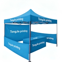 Tente de salon professionnelle personnalisée en tissu Oxford imperméable et robuste, pour exposition intérieure/extérieure, avec parois latérales, portable, 10x10 10x20 FT