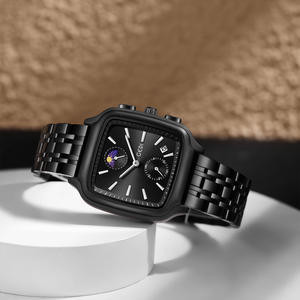 Montre à quartz étanche avec calendrier et phase lunaire, petite, trois aiguilles, sport, affaires, vente chaude - Product Image 4