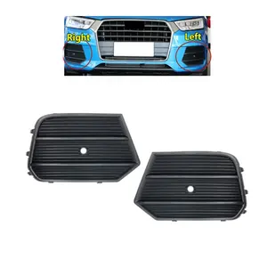 Auto Styling Front Lower Stoßstangen grill Mit Radar loch Nebels chein werfer Grill für Audi Q3 2016 2017 2018