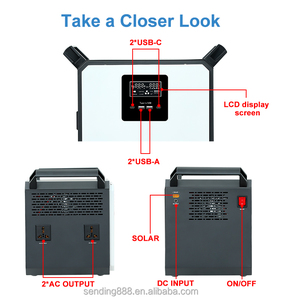 สถานีพลังงานแสงอาทิตย์แบบพกพา LiFePO4 ลิเธียมไอออน 300W สำหรับตั้งแคมป์ พร้อมใบรับรอง CE/ROHS ใช้งานแบบออฟกริด - Product Image 1