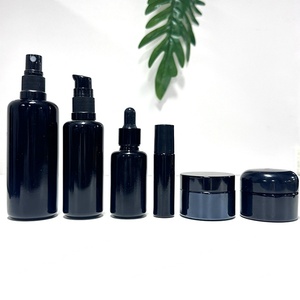 Custom logo 10 15 30 50 100 ML 1OZ 2OZ 3OZ Roller Bottle Dark Violet UV Glass Jar and Violet Lotion Spray Bottle for Cosmetic - Product Image 3