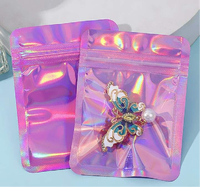 Pochette holographique personnalisée imprimée 7,5*10cm 9*12cm 10,5*15cm 12*20cm 14*20cm pour bijoux et étuis de téléphone