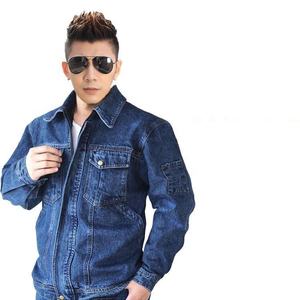 Tuta da Lavoro in Denim di Cotone, Uniforme per Saldatura, Abbigliamento da Officina, Tuta da Meccanico - Product Image 6