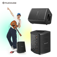 Musiccube T3Pro – Amplificateur de Guitare Multi-Effets 3 Canaux avec Préréglages Modifiables pour Musique de Rue et Enceintes PA