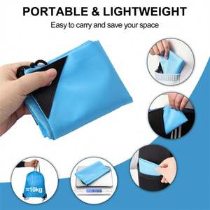 Custom Logo Portable Unisex Gym <b>Drawstring</b> Shoes Bag Waterproof Sports Thickened 210D Nylon Storage Stock <b>Backpack</b> - Product Image 4