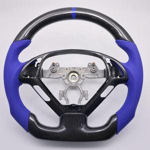 <span class=keywords><strong>Volant</strong></span> en cuir rouge en fibre de carbone forgée pour INFINITI <span class=keywords><strong>G25</strong></span> G35 G37 G37x - Product Image 4