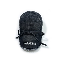 Gorra de béisbol retro estilo americano con efecto desgastado, borde deshilachado, PVC, 6 paneles, ajustable, para las cuatro estaciones, a la moda, para comercio transfronterizo.