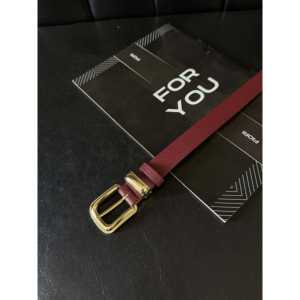 Ceinture en PU pour femme Fiori, boucle à fermoir plaqué or, style décontracté, taille standard - Product Image 2