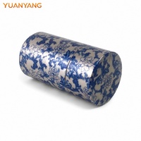 Boîte à tabac ronde vintage en métal personnalisée avec étiquette privée, style chinois, boîte à thé en aluminium poli avec couvercle