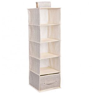 Organisateur de placard suspendu à 5 étagères, organiseurs à 5 tiroirs, organisateur de couches pour placard avec compartiments pour salon - Product Image 5