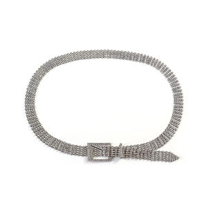 Moda özel kadın bayanlar kristal elmas bel zinciri kemerler göbek takısı lüks Metal Bb Rhinestones kemer - Product Image 6