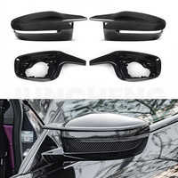 Réplique précise de coque de rétroviseur incurvée pour BMW Série 3 G20, ensemble de quatre pièces en fibre de carbone, coque universelle de rétroviseur et de radiateur