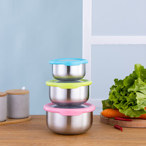 Juego de Loncheras Térmicas de Acero Inoxidable 304 Ecológicas para Adultos y Niños, con Tapa de Plástico, Aptas para Microondas - Product Image 1