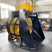 Godet de criblage hydraulique rotatif HOMIE 6 8 10 tonnes pour excavatrice, idéal pour la construction agricole aux États-Unis