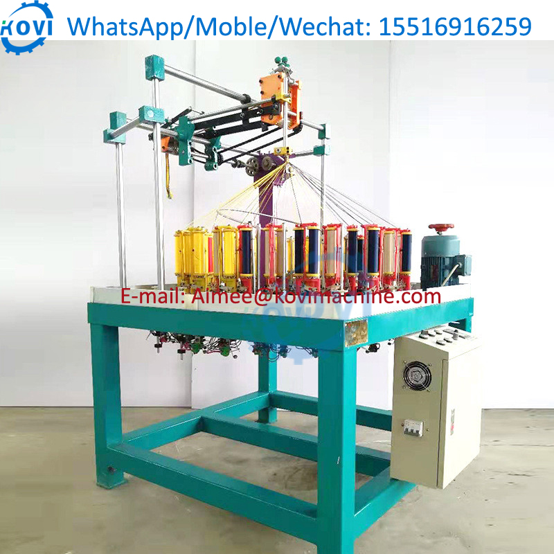 16 spindle 4 head high speed braiding machine
