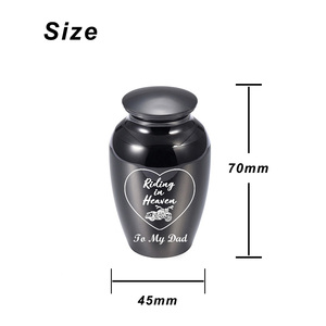 Gravura em forma de coração para motocicleta, 70x45mm, presente para família, cremação, urso, memorial para cinzas, mulheres, homens, joia, lembrança - Product Image 3