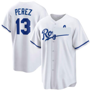2026 Topkwaliteit gestikt Kansas honkbaltenue voor heren, maat 7 # Witt Jr. 13 # Perez 16 # Jackson 9 #   Pasquantino Home Limited Player-shirt - Product Image 4