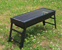 Grand barbecue portable pliable pour usage extérieur et domestique, pique-nique en cour et grillades