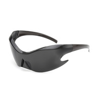 Lunettes de soleil monobloc en forme de rétro lunettes de soleil vent futur sports de plein air course à pied lunettes de soleil