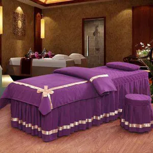 Beauty Bedspread 4-Piece Set: The Ultimate Choice for Elevating the Comfort and Style of Your Massage Parlor or Health Spa