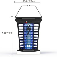 Lampe anti-moustiques LED rechargeable par USB à énergie solaire Lingtuo, étanche IP33, avec piège et veilleuse pour le camping