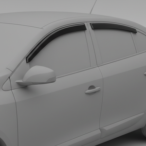 Pare-soleil de fenêtre fumé en acrylique pour <span class=keywords><strong>Renault</strong></span> Fluence 2009-2020, à coller, protection contre la pluie, 4 pièces - Product Image 3