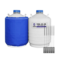 Réservoir d'azote liquide en alliage d'aluminium YDS-35-50 35L à faible évaporation pour la conservation des échantillons