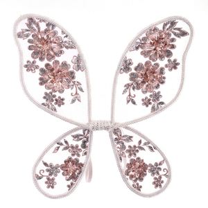 Mariposa Niñas Hada Ángel Alas de mariposa Disfraces Flores bordadas Alas para niños Alas de hadas brillantes - Product Image 2