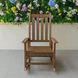Chaise Adirondack de jardin d'extérieur imperméable de haute qualité en résine plastique, chaise à bascule Adirondack - Product Image 5