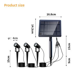 Luces Solares Decorativas para Postes de Jardín, Diseño de Aleación de Aluminio, con Colores Decorativos, Lámparas LED Solares para Exteriores - Product Image 1