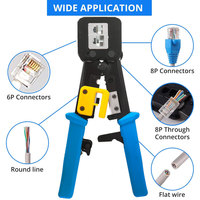 Kit d'outils Ethernet : Pince à sertir RJ45, testeur de câble, coupe-câble LAN, outil de réparation de câbles réseau