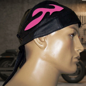 Durag en cuir unisexe personnalisable, bandeau pour la tête, bandana, taille unique pour adultes, logo personnalisé, design uni, chapeau et casquette - Product Image 2