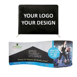 Expositor de tela tensada con logotipo personalizado de 8 pies x 10 pies para exhibición rápida - Product Image 1