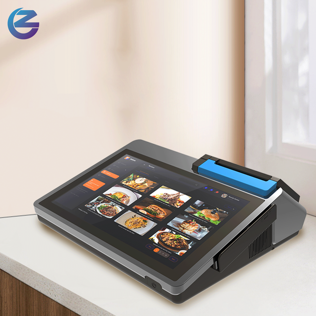 ZCS Z100 Android Tablet POS Device with 10.1" Touchscreen Dual Screen Barcode Scanner 58mm/80mm Printer NFC Reader POS Machine
