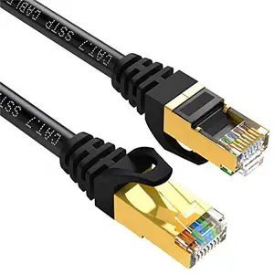 UTP 23AWG + 100% Kabel Tembaga Kucing 6a Ethernet, Kabel Lan Jaringan Komputer RJ45