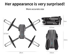กล้องคู่4K HD FPV WiFi RC drones Quadcopter พร้อมรีโมทคอนโทรลโดรน K3อเนกประสงค์ทางเลือกเทียบกับ E88 E58 E99 - Product Image 5
