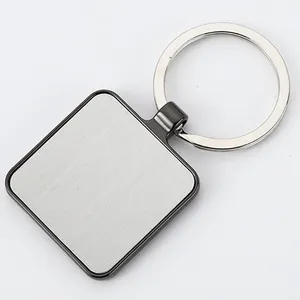 Port Et Cle Sublimable Blank Keyring Holder Metal Key Ring Key Chain Custom Logo Personalized Keychains