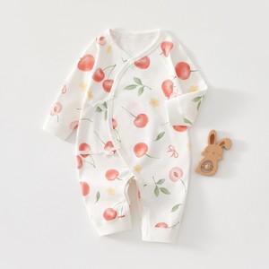 Conjunto de Ropa de Dormir para Bebé Recién Nacido de 0 a 3 Meses, Estilo Kimono de Algodón para Primavera y Otoño, <span class=keywords><strong>4</strong></span> Estaciones, con Logotipo Personalizado - Product Image 1