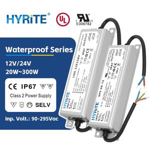 Fuente de Alimentación Conmutada LED con Certificación UL, SMPS IP67 Impermeable, 12V 24V, 60W 90W, Tamaño Compacto, AC a DC, Salida Única, Controlador LED - Product Image 1