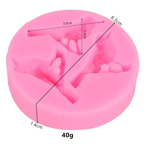 Moule en silicone pour décoration de gâteaux et de fondants, forme ronde 3D, 3 oiseaux de dessin animé identiques : coucou, moineau, <span class=keywords><strong>pie</strong></span> - Product Image 2