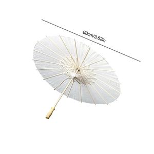 Parasol de papel blanco LS, venta al por mayor, sombrillas de papel multiusos a la moda para boda, fiesta, decoración de playa de verano - Product Image 5