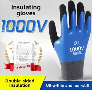 Gants d'isolation pour électriciens Basse tension Anti-électrique Professionnel Anti-choc 1000v Haute Tension Chargé Anti-statique - Product Image 6