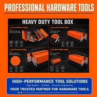Ensemble d'outils à main multifonction avec boîte à outils pliable en métal, clé à douille, pinces, tournevis, kit pour la réparation automobile et domestique
