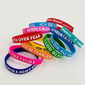 Bracelets de sport personnalisés à bas prix avec logo, bracelets vierges en silicone avec logo, bracelets claquant personnalisés, impression sérigraphique en relief - Product Image 2