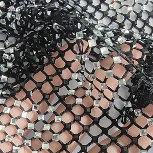Pietre Quadrate Nere e Argento Miste Esclusive con Cristalli <span class=keywords><strong>Swarovski</strong></span> - Product Image 5