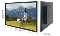 Nouvel écran tactile Android 11 de 23,8 pouces, tablette 16:9 FHD 1080P WiFi et BT, haut-parleurs intégrés, noir, RK3568, 2 Go de RAM, 32 Go de ROM