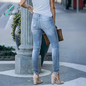 Enerup Vente en gros Pantalons pour femmes de style classique Pantalons Jeans Jeans moulants - Product Image 3