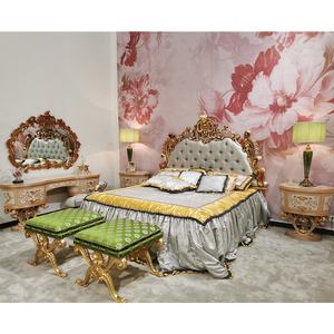 <span class=keywords><strong>Muebles</strong></span> italianos clásicos de lujo, juego de cama king size, dormitorio de madera - Product Image 2